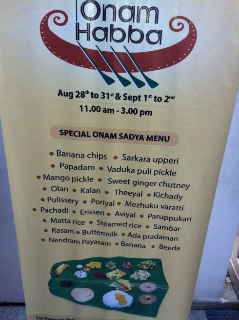 Onam Sadya menu Losing weight