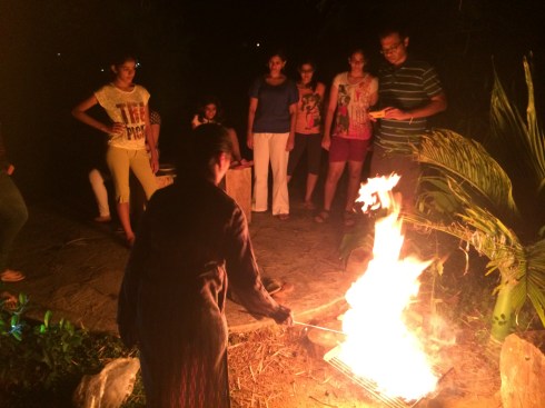 enjoyment with family Cashew burring activity