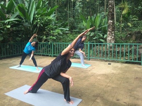 beautiful designed pagoda with wooden floor