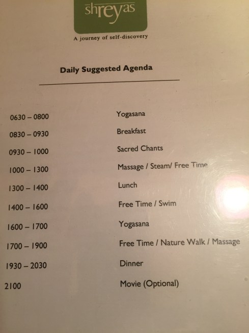 daily suggested agenda