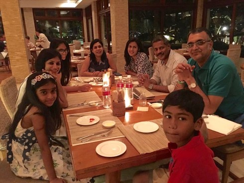 food at bali family dinner