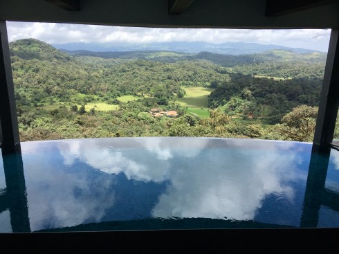 Greenery with hills plunge pool