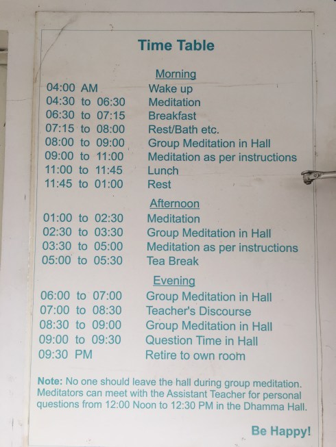 Breakfast Breakfast Timetable