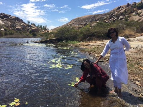 Mandagiri lakes Mandagiri lakes with hills